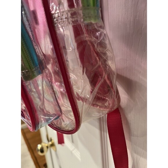 Powerpuff Girls Backpack Clear 2000 Cartoon Network Rainbow Graphics Rare Vtg - Picture 15 of 16